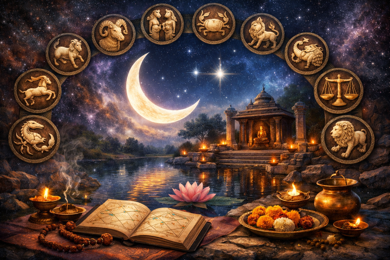 Daily Horoscope February 11 2026 featuring the 12 zodiac signs and Scorpio Moon predictions.