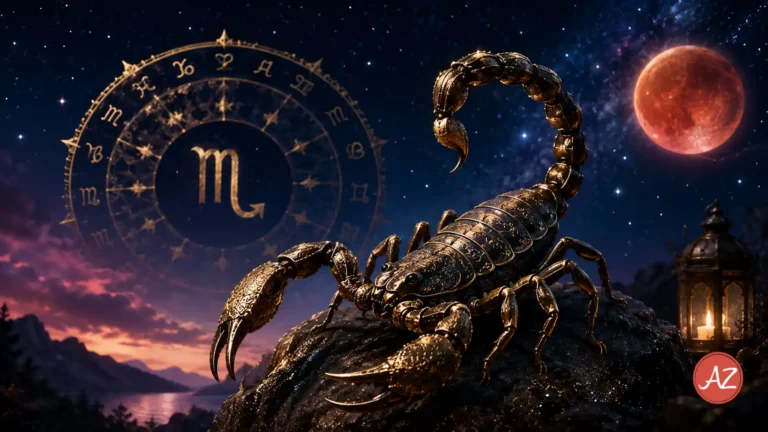 Monthly Horoscope for Scorpio September 2026 showing useful professional contacts, travel, higher study, Mars in Cancer and Pitru Paksha family themes.
